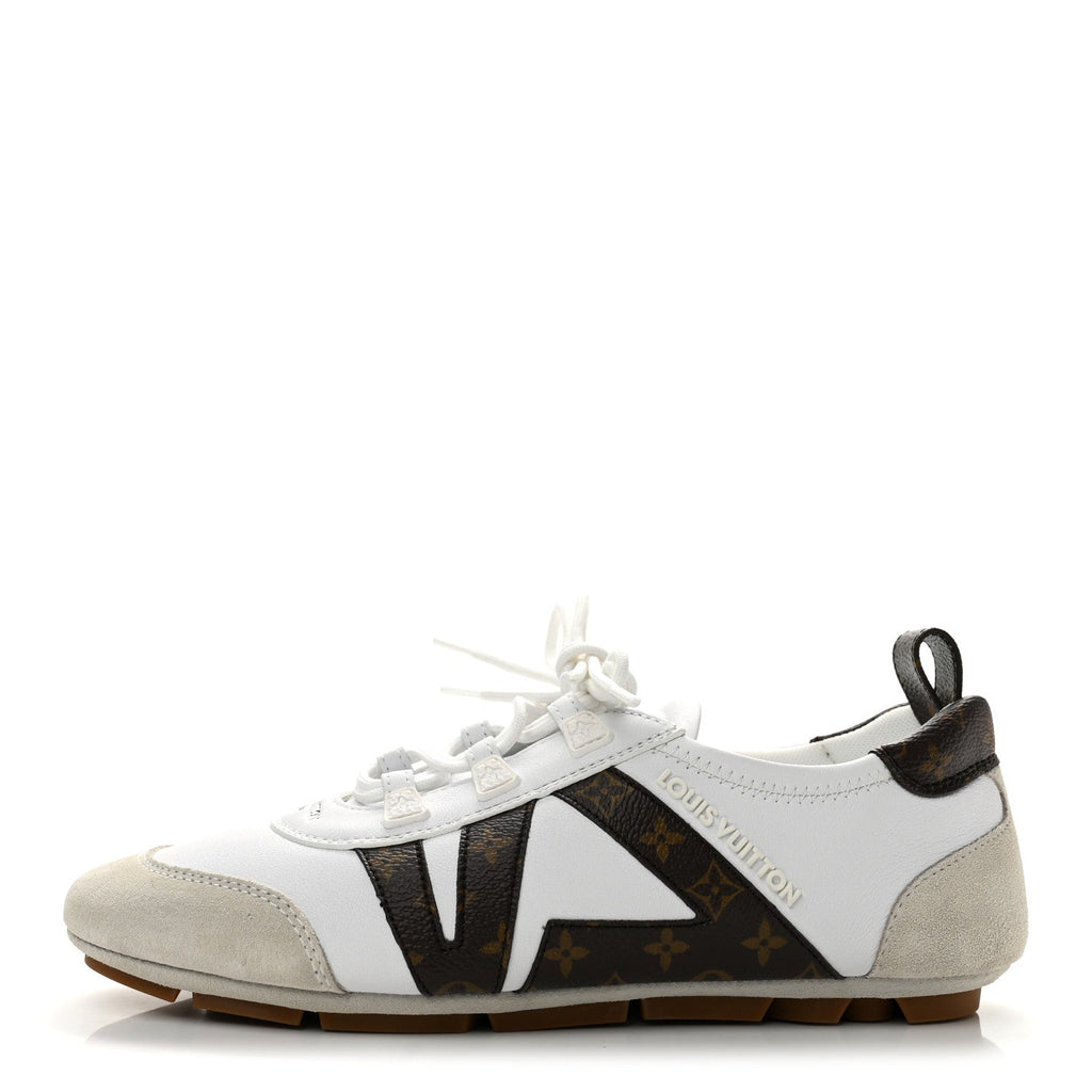 Louis Vuitton Monogram Calfskin Women's LV Sneakerina 37 White