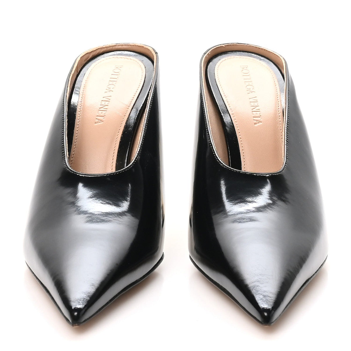 Bottega Veneta Latex Women's Rocket Mule Pumps 37 Black