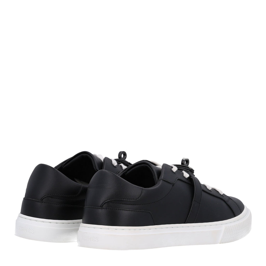 Hermès Calfskin Women's Day Sneakers 37 Black