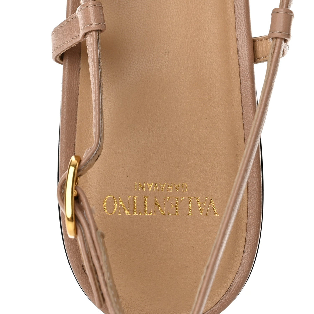 Valentino Garavani Calfskin Women's VLogo Valet Du Roi Flats 38 Pink Garnet
