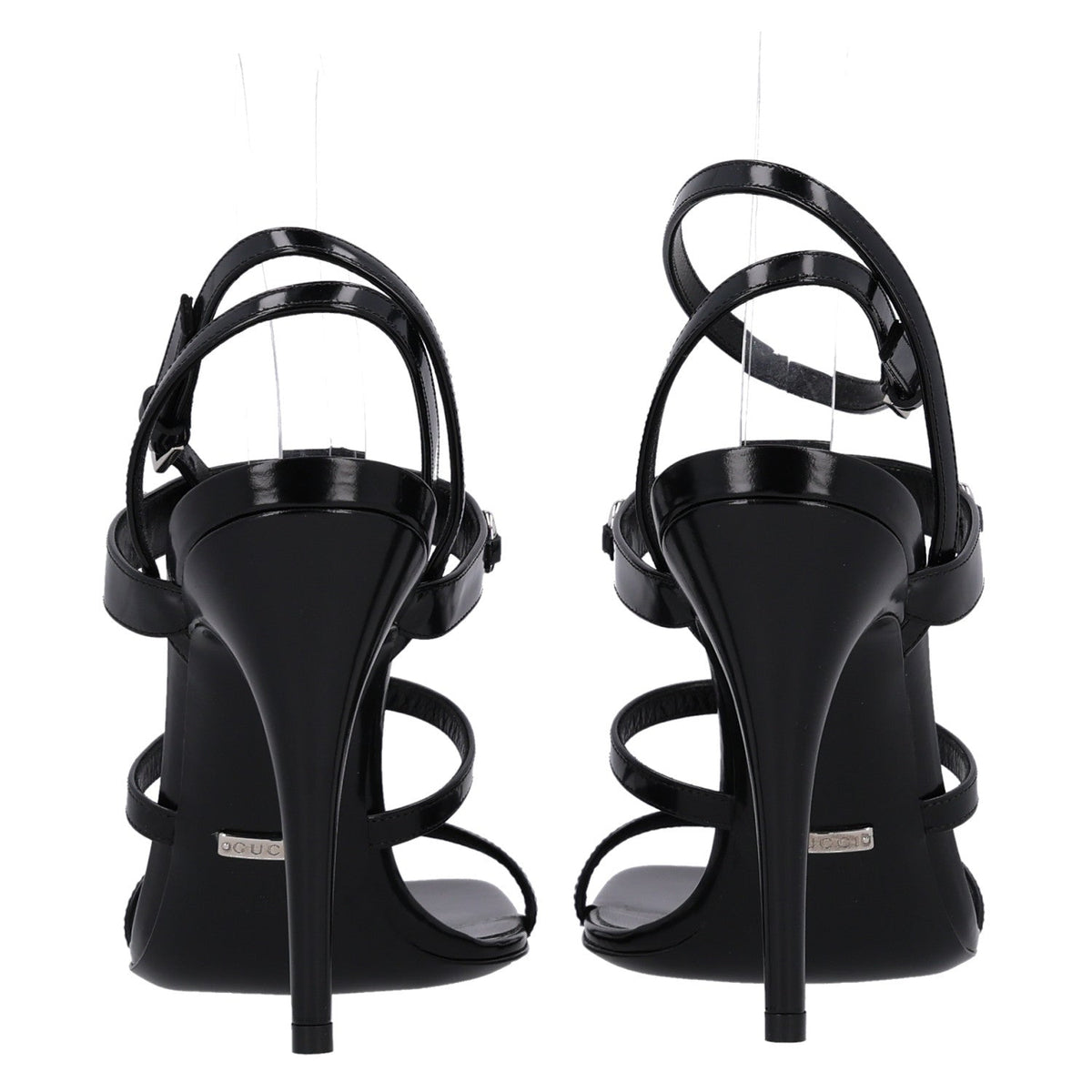 Gucci Nappa Women's Regent Strappy Horsebit Sandals 39.5 Black