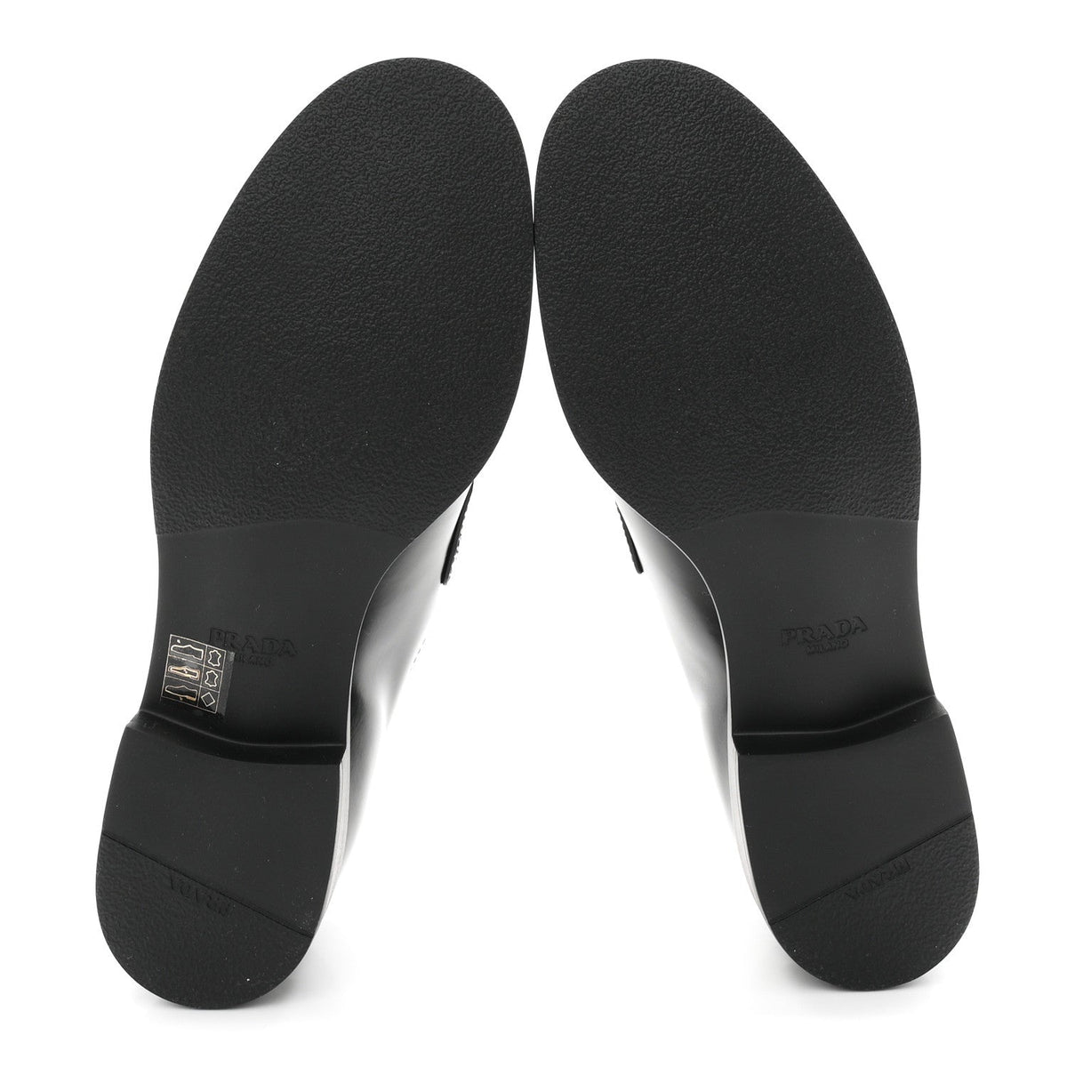 Prada Spazzolato Women's Loafers 38.5 Black