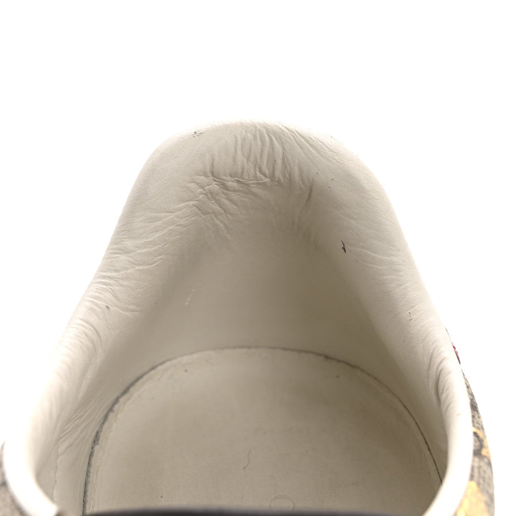 Gucci GG Supreme Canvas Women's Bees Ayers Web Ace Sneakers 37.5 Beige