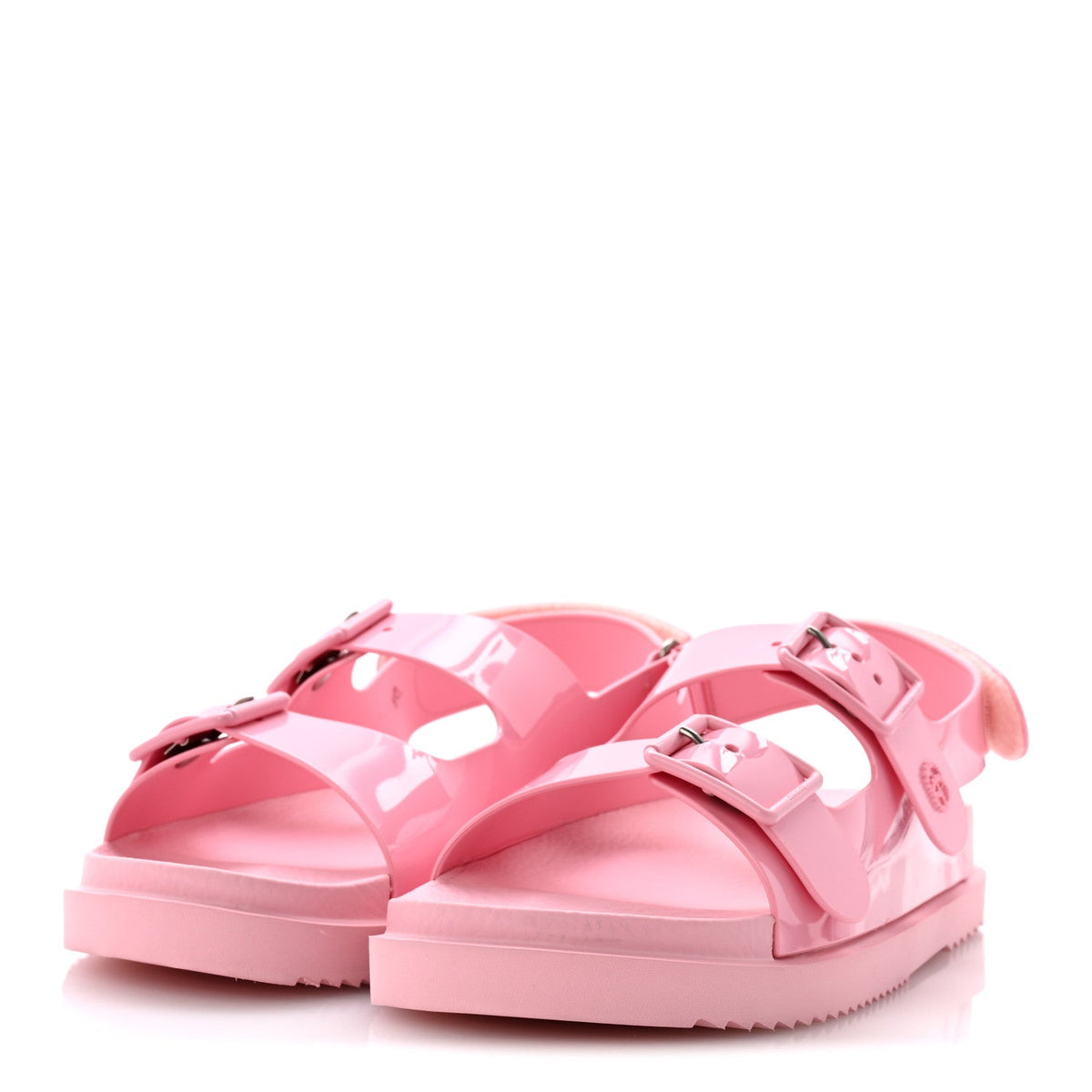 Gucci Rubber Women's Isla Double G Dad Sandals 42 Wild Rose