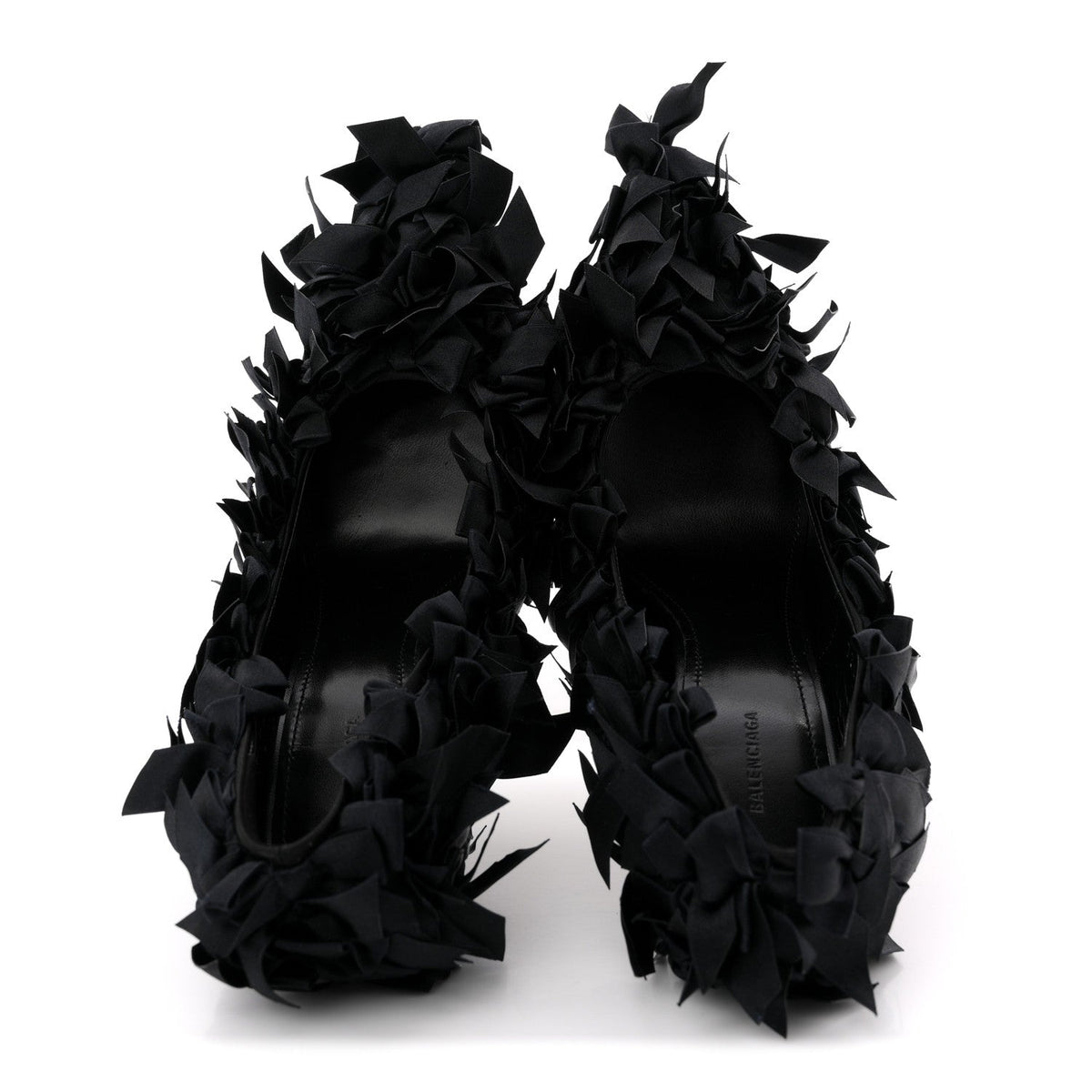 Balenciaga Satin Women's Marie A Bows All Over 110mm Pumps 35 Black