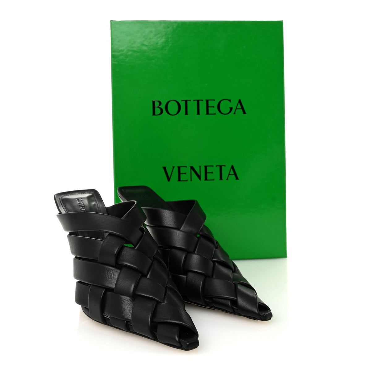 Bottega Veneta Nappa Women's Lagoon Alfie Pumps 35 Black
