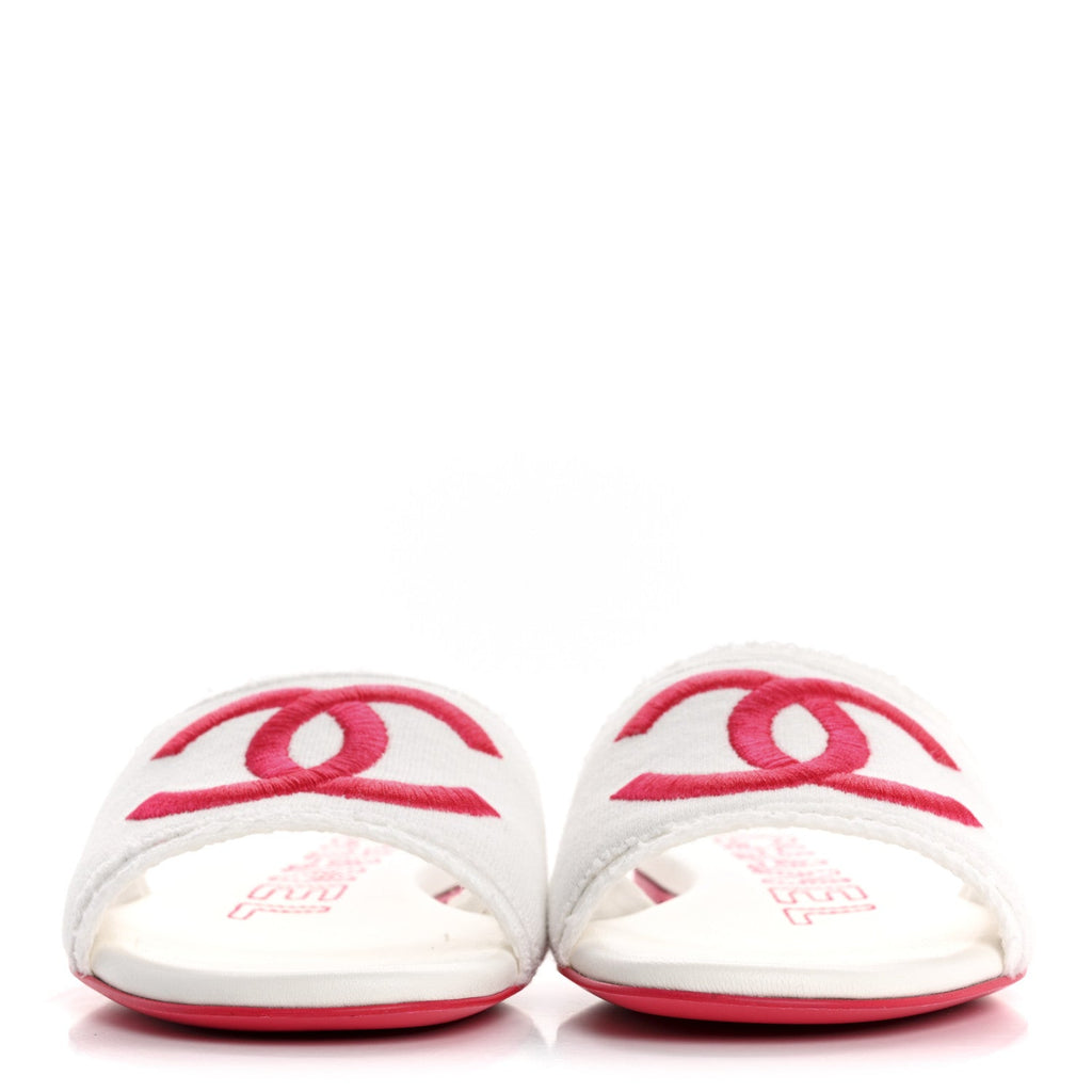 Chanel Jersey Knit CC Women's Mules
