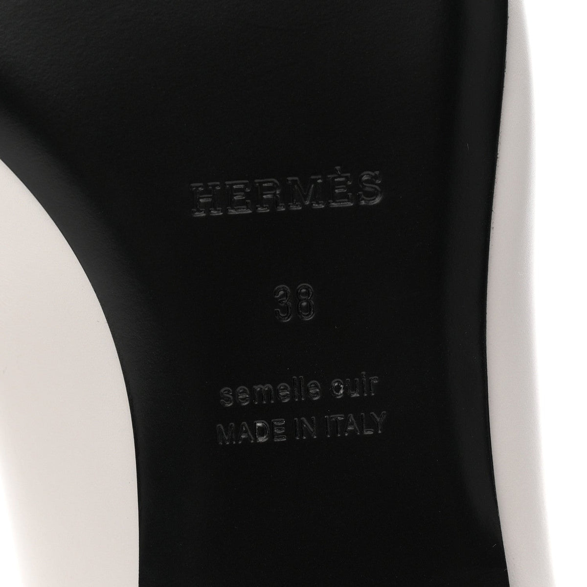 Hermes Calfskin Women's Kelly Ballet Flats 37.5 Gris Clair