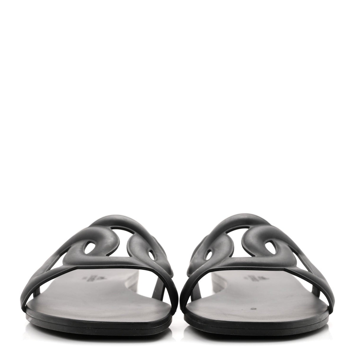 Hermes Rubber Aloha Women's Sandals Black
