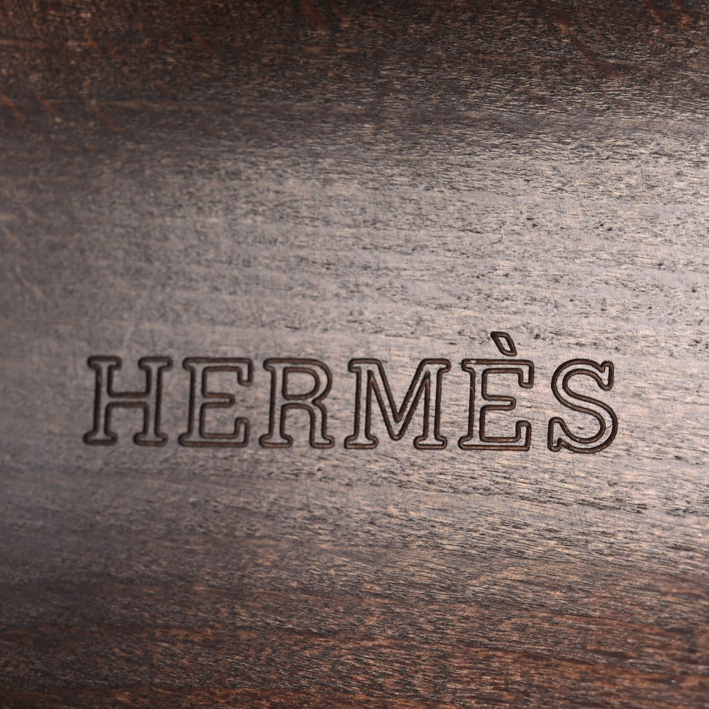 Hermes Glazed Calfskin Women's Klay Clog 40 Beige Naturel