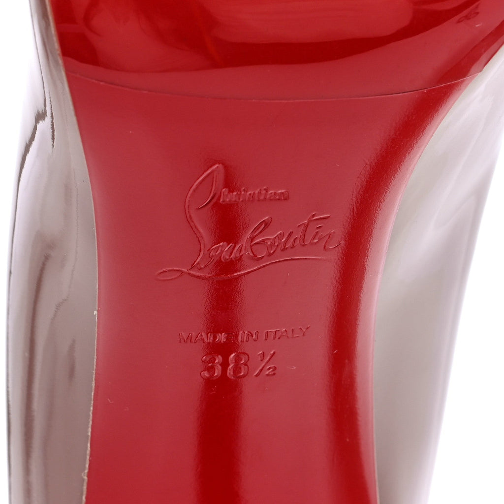 Christian Louboutin Patent Women's Miss Z 80 Pumps 38.5 Vintage Rose