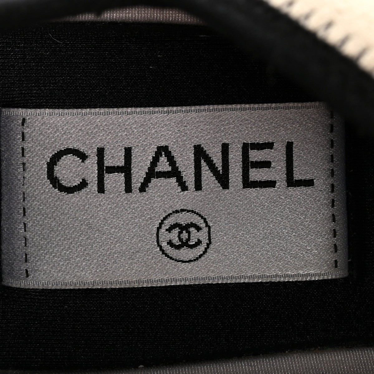 Chanel Fabric Suede Calfskin Women's CC Sneakers 37.5 White Ivory