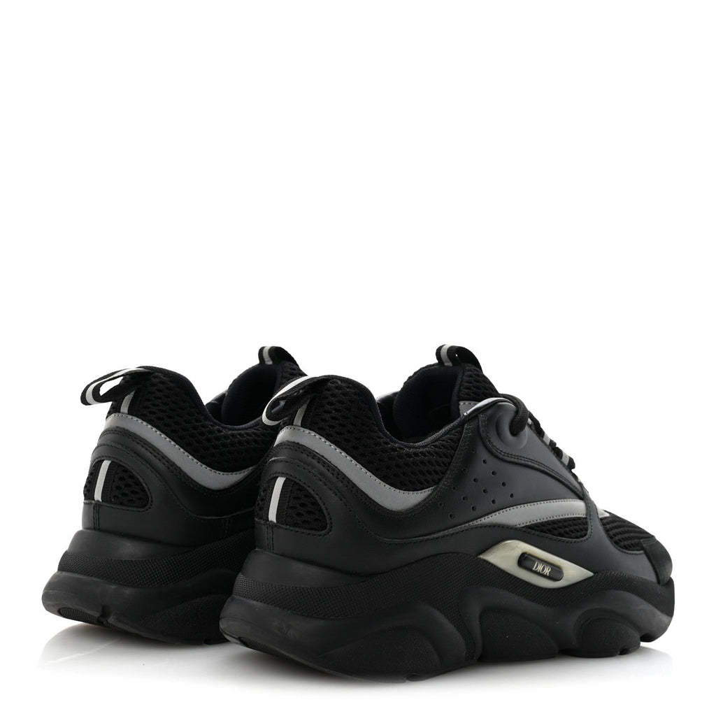 Christian Dior Technical Mesh Calfskin Men's B22 Sneakers 40 Black