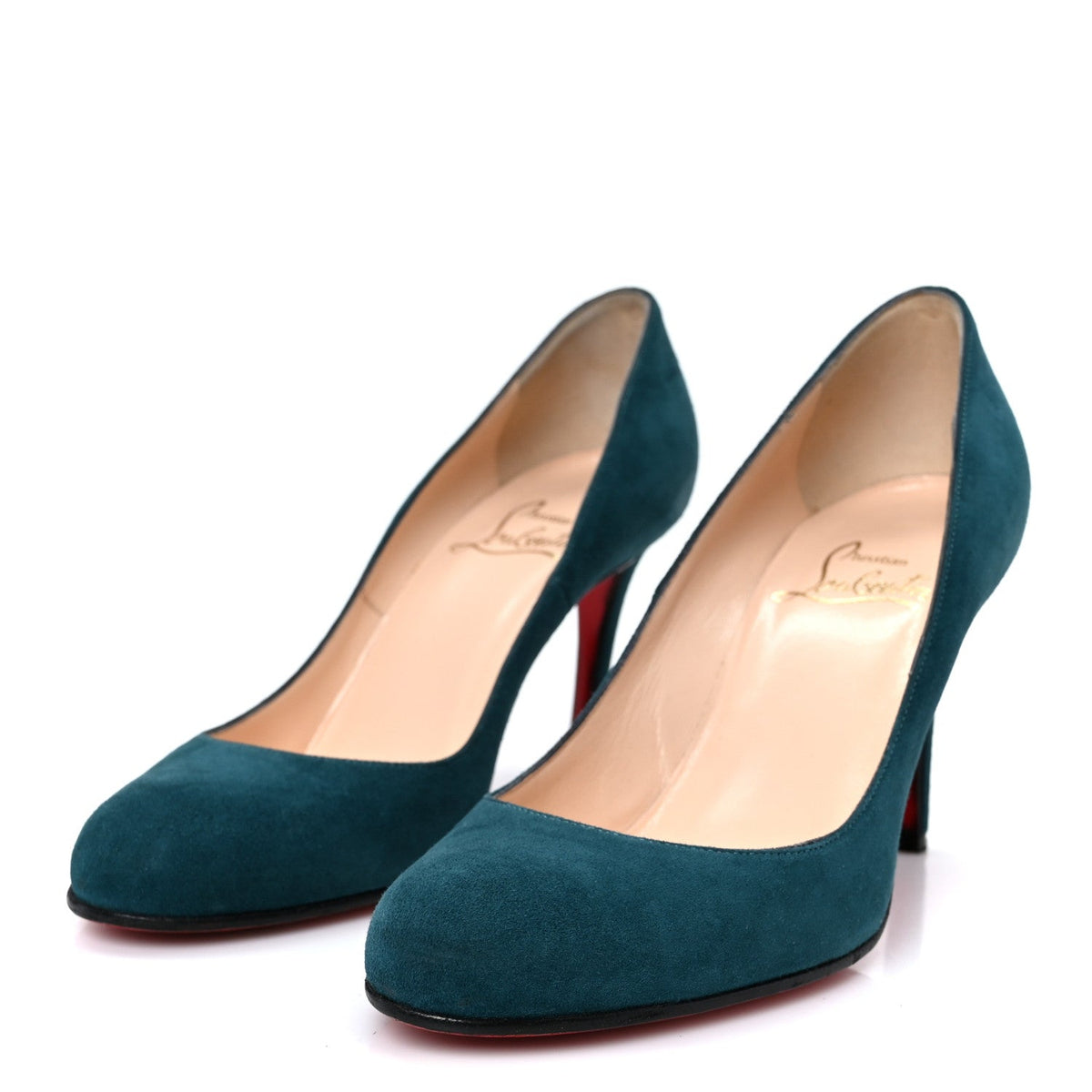 Christian Louboutin Suede Women's Simple 85 Pumps 37 Green