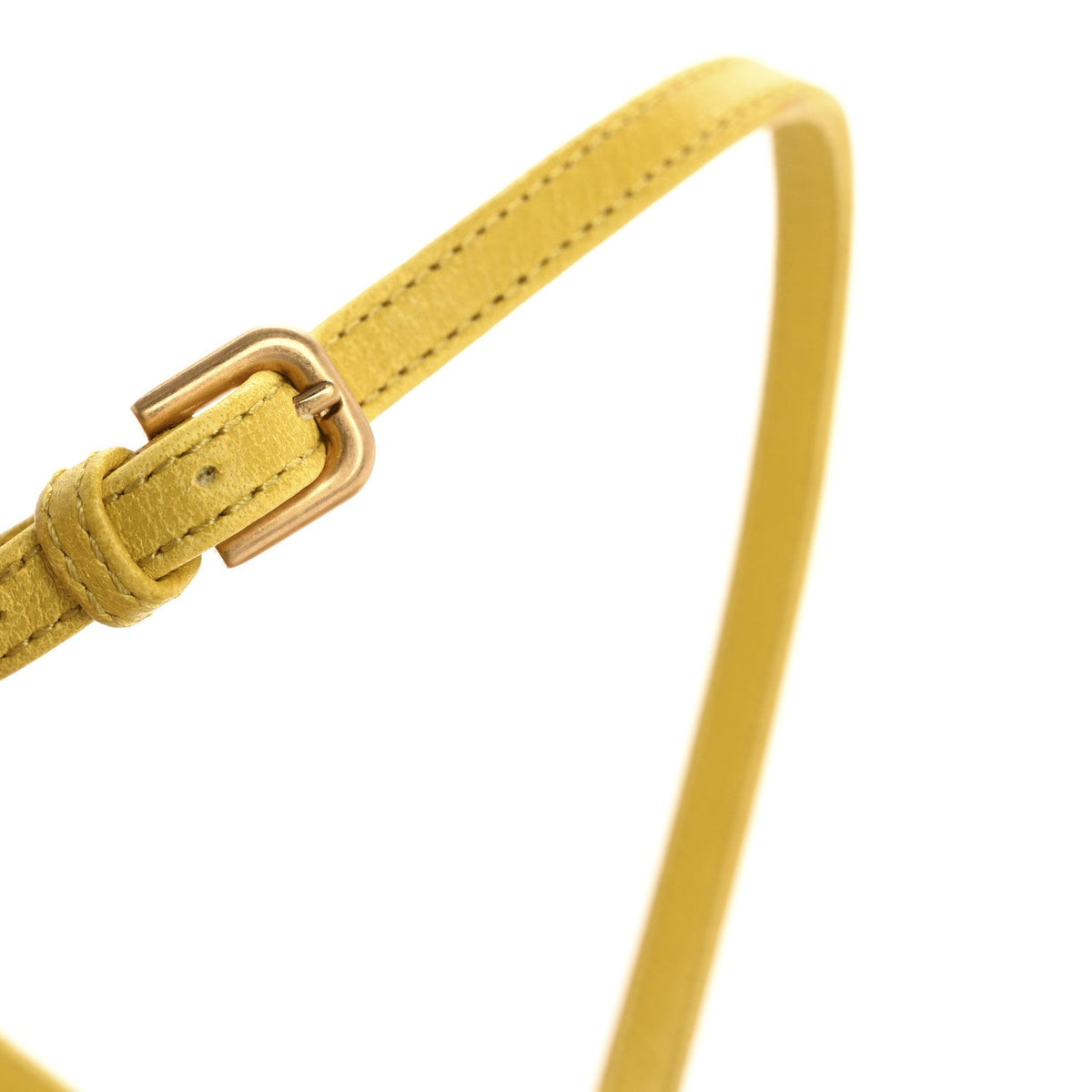 Bottega Veneta Lambskin Stretch Chain Strap 90mm Women's Sandals 41 Buttercup