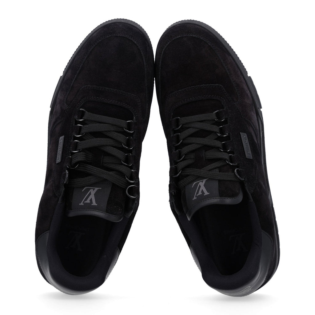 Louis Vuitton Suede Men's Uniform Sneakers 9.5 Black