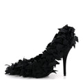 Satin Pointed Marie A Bows All Over 110Mm Pumps Black