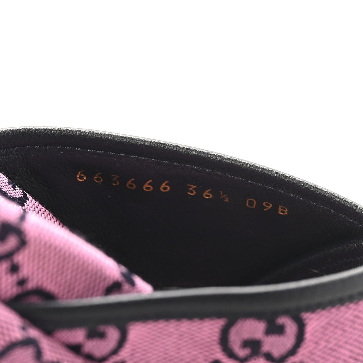 Gucci Canvas Women's Monogram Multicolor Criss Cross Platform Slide Sandals 36.5 Pink Blue