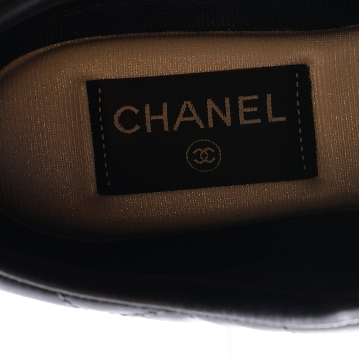 Chanel Suede Calfskin Quilted Women's Sneakers 36.5 Black