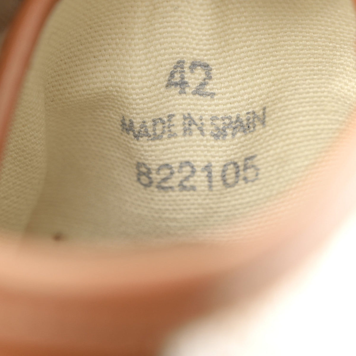 Loewe Jacquard Calfskin Men's Anagram High Top Sneakers 42 Natural White