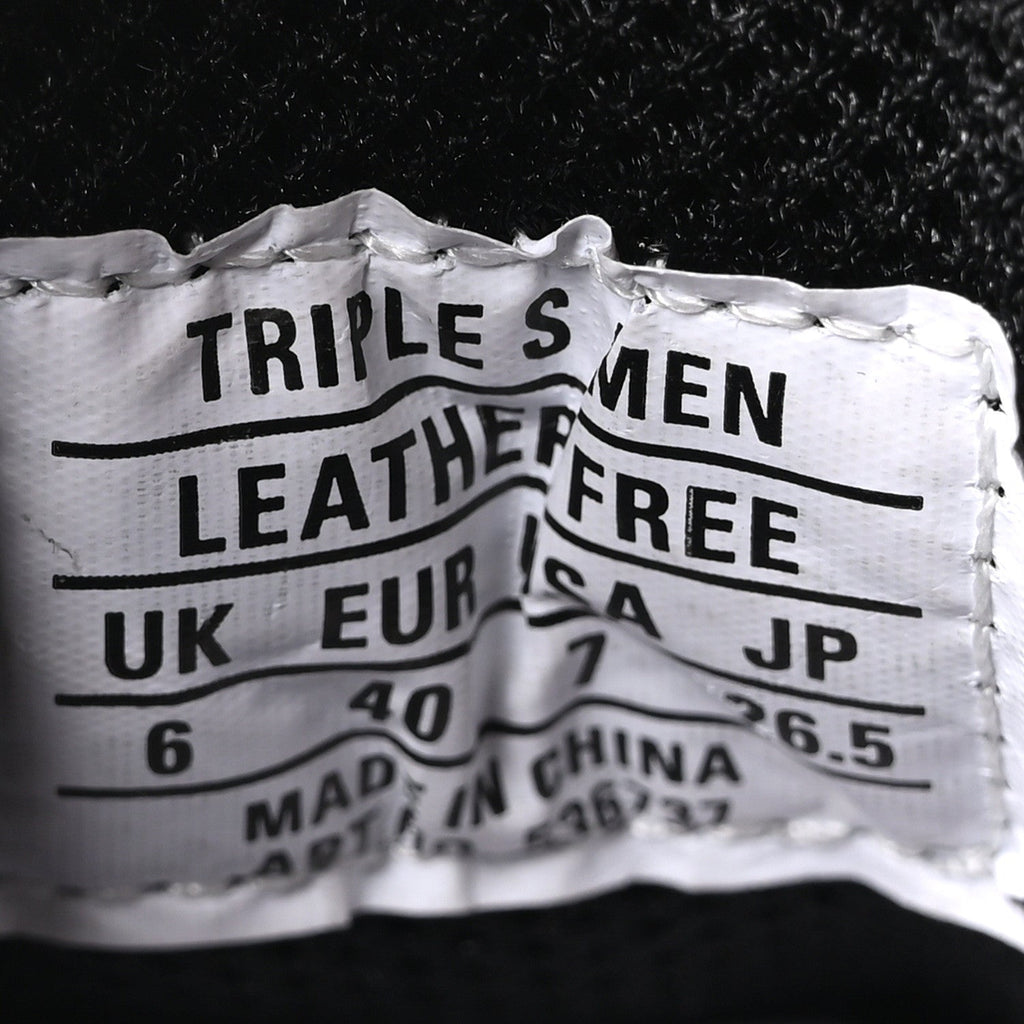 Balenciaga Technical Fabric Men's Triple S Sneakers 40 Black White