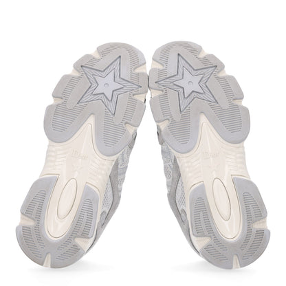 Christian Dior Mesh Suede Women's Chrono Sneakers 38.5 Grey