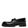 Hermès Glazed Calfskin Faubourg Women's Loafers Black