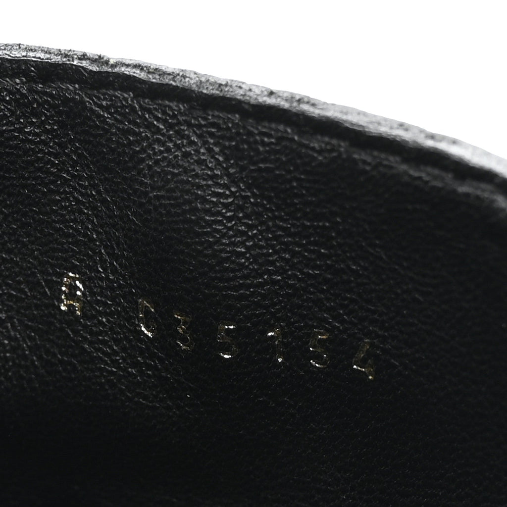Chanel Shiny Calfskin Velvet Women's Combat Short Boots 37.5 Black