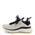 Chanel Suede Calfskin Women's Grosgrain CC Sneakers 37.5 White
