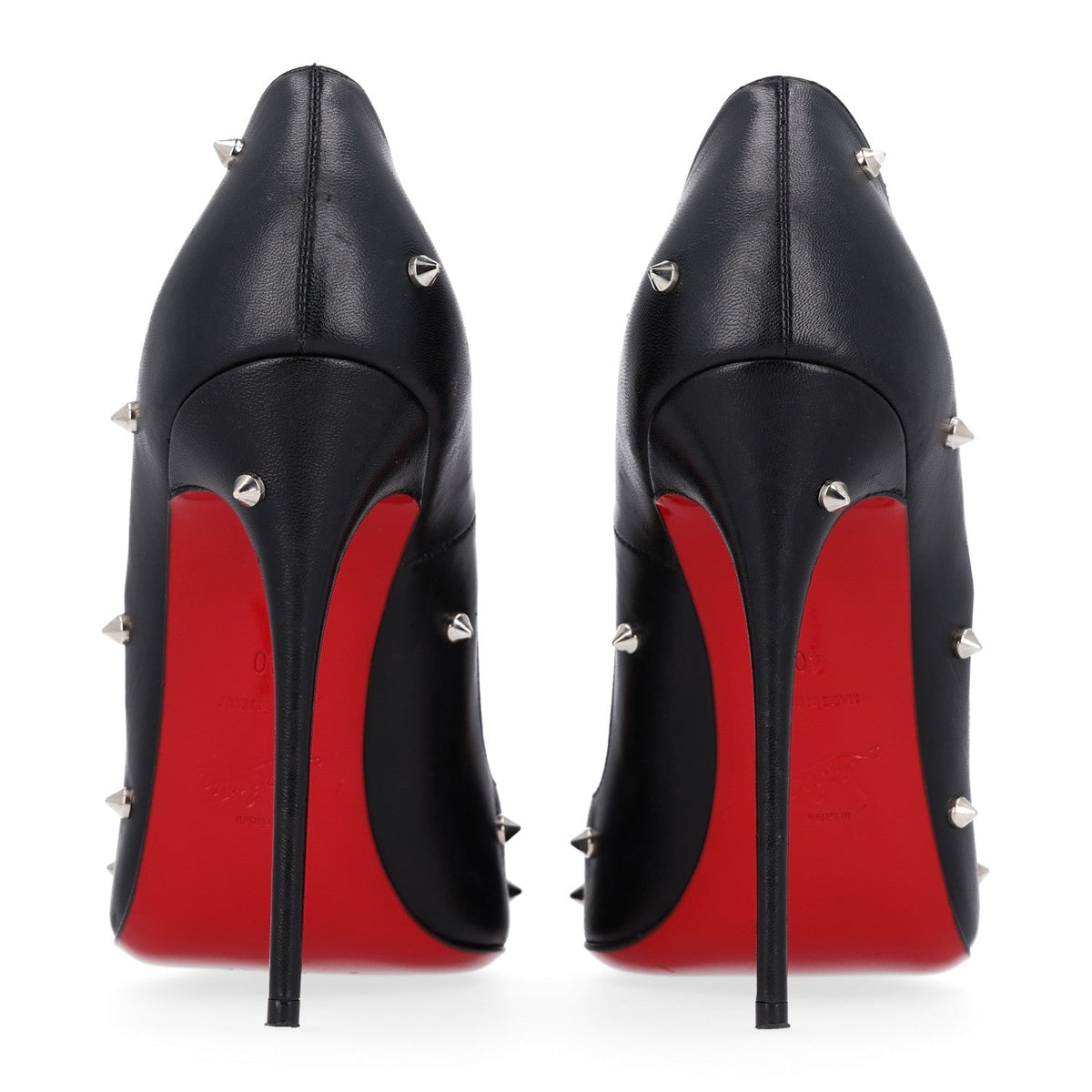 Christian Louboutin Calfskin Women's Degraspike 120 Pumps 40 Black