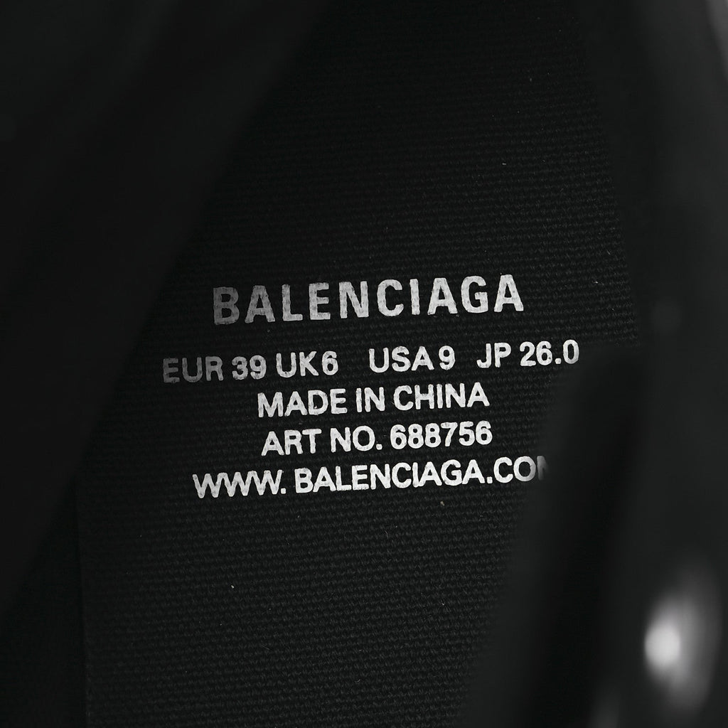 Balenciaga Agneau Arena Women's Paris High Top Sneakers 39 Black