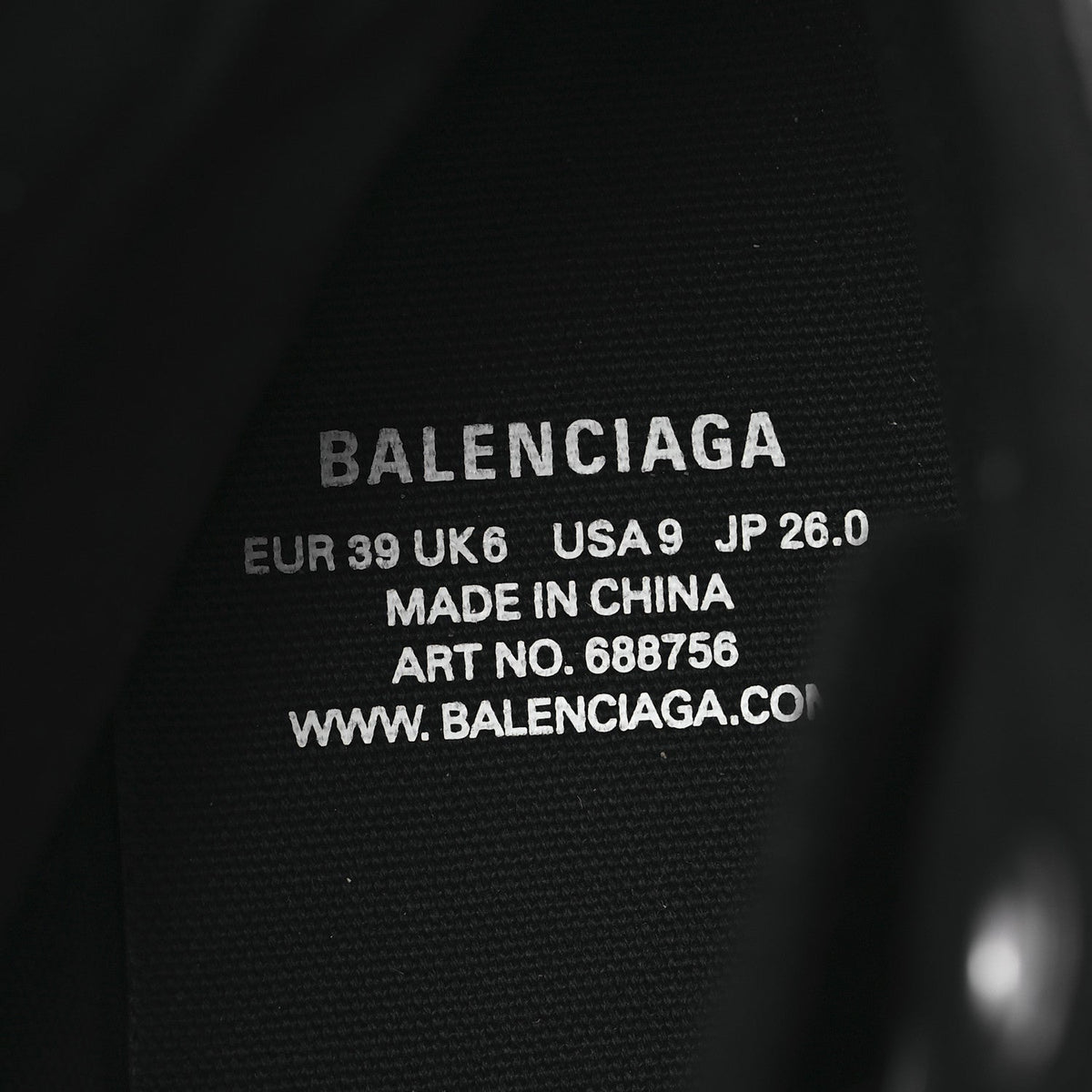 Balenciaga Agneau Arena Women's Paris High Top Sneakers 39 Black