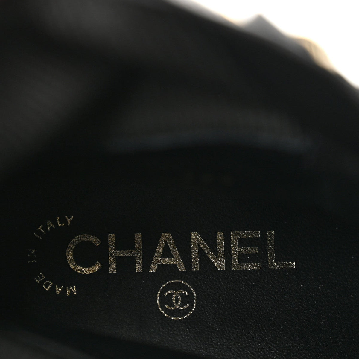 Chanel Calfskin Knit Lace Up Women's Combat Boots