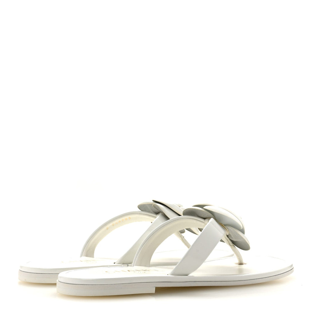 Chanel Patent Calfskin Camellia Women's Shoes
