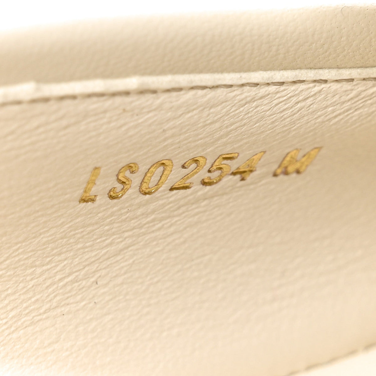 Louis Vuitton Lambskin Women's Soho Flat Loafers 40 Ecru White