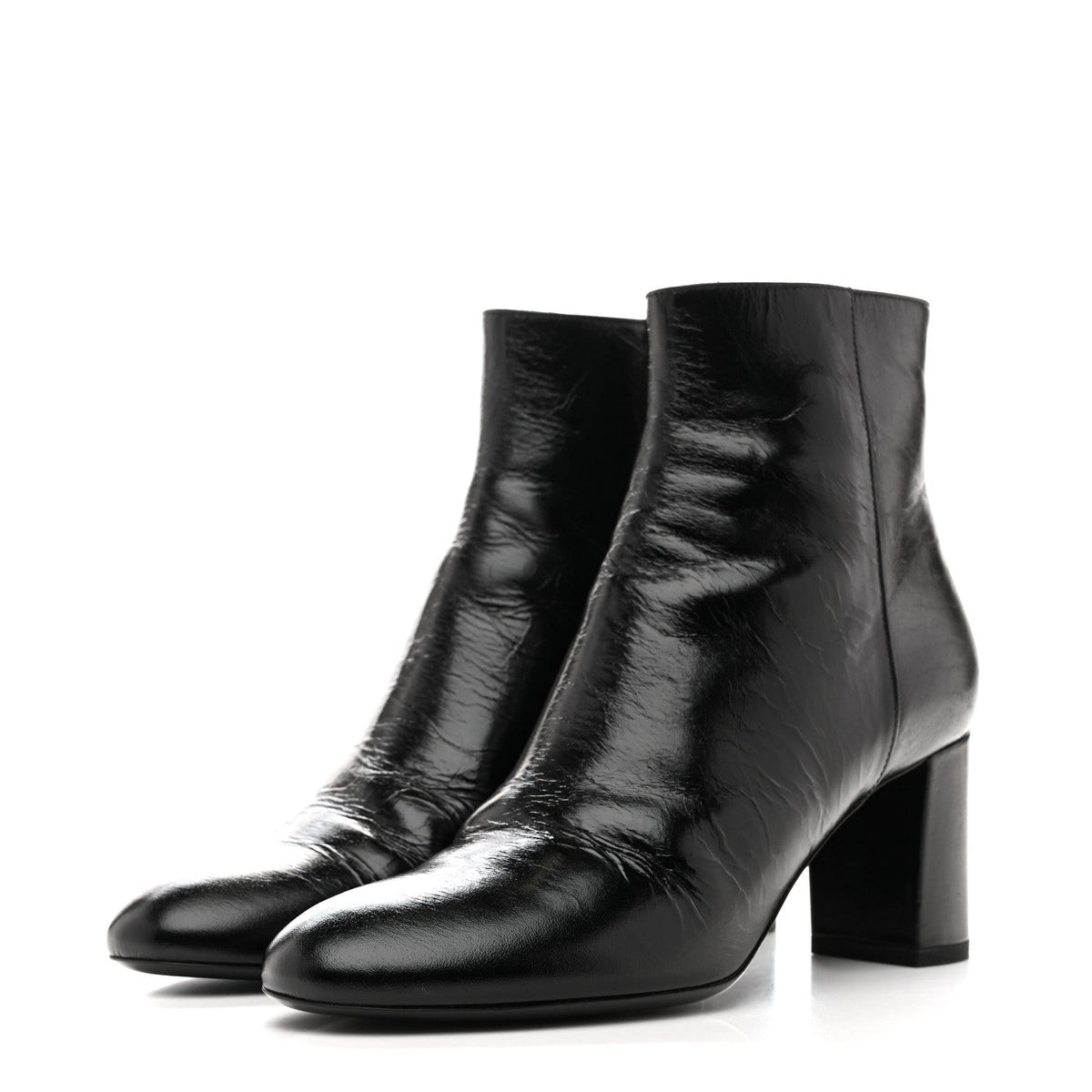 Saint Laurent Calfskin Women's Loulou 70 Uniform Ankle Boots 36 Black