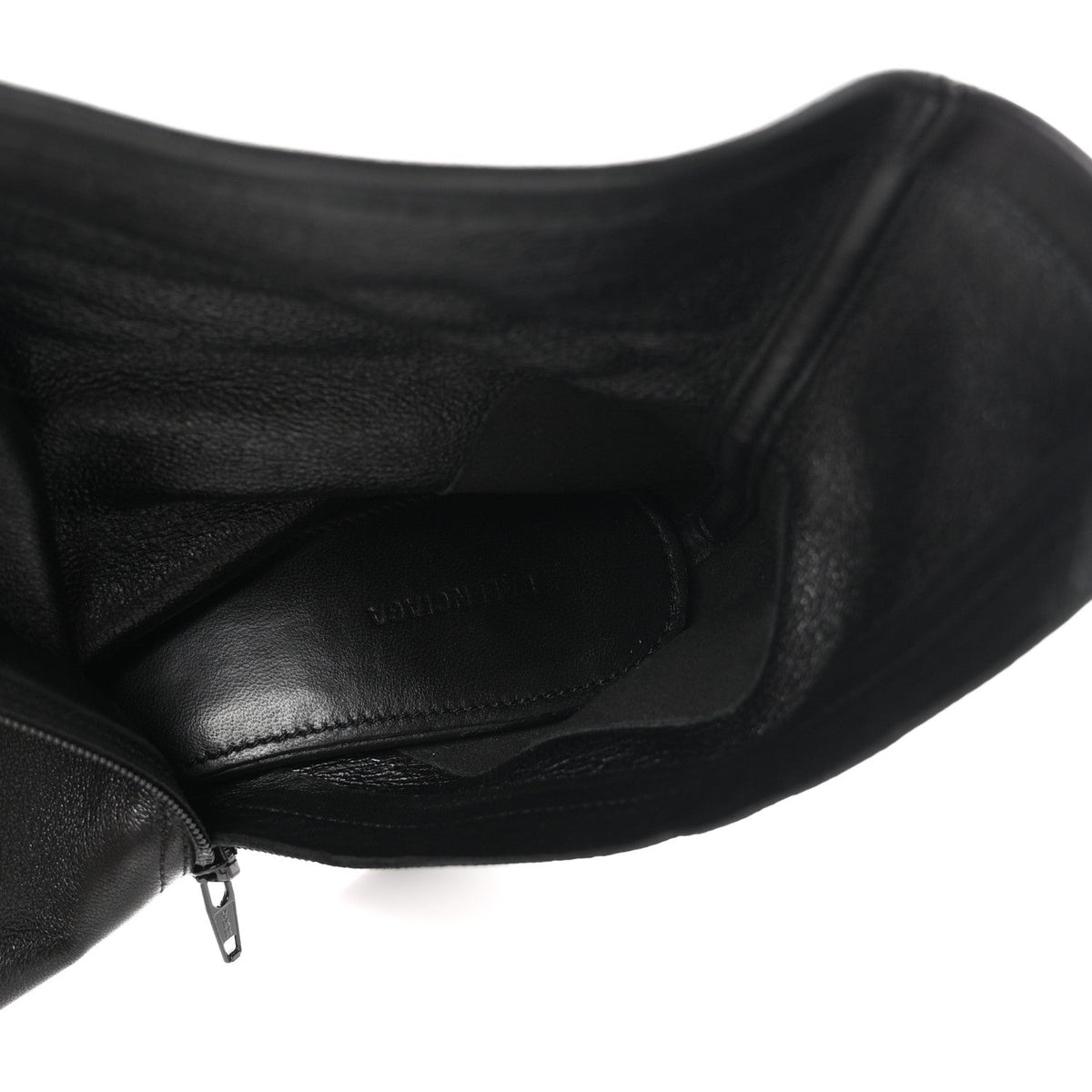 Balenciaga Shiny Soft Sheepskin Glove 8cm Women's Ankle Boots Black
