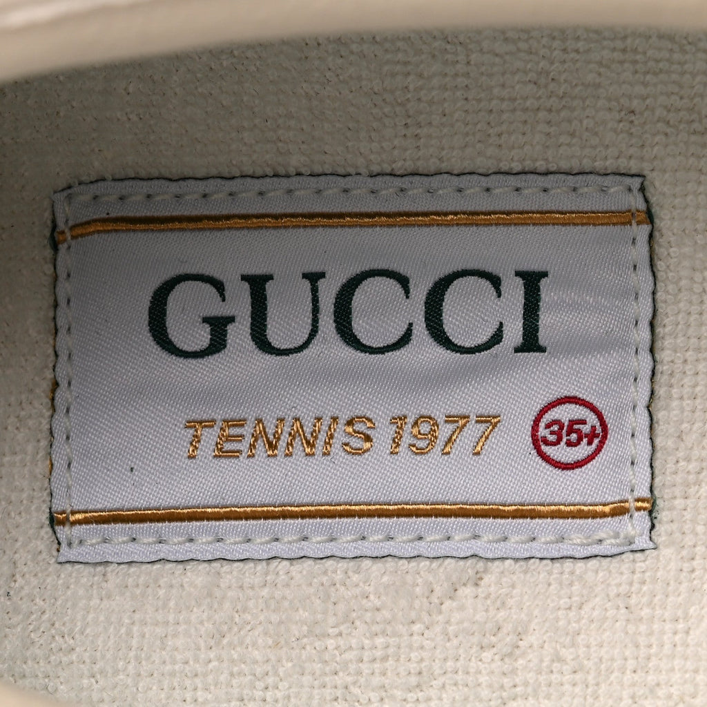 Gucci Canvas Women's GG Monogram 1977 Tennis Slip On Sneakers 35.5 Beige