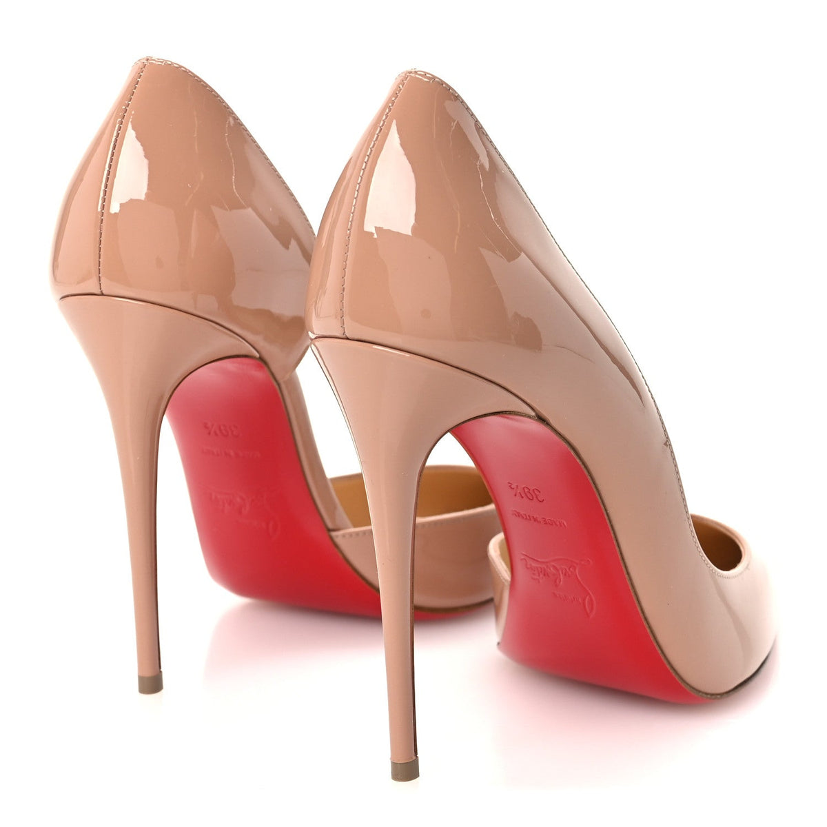 Christian Louboutin Nappa Women's Iriza 100 Pumps 39.5 Nude
