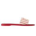 LV Lily Flat Mule Sandals Red