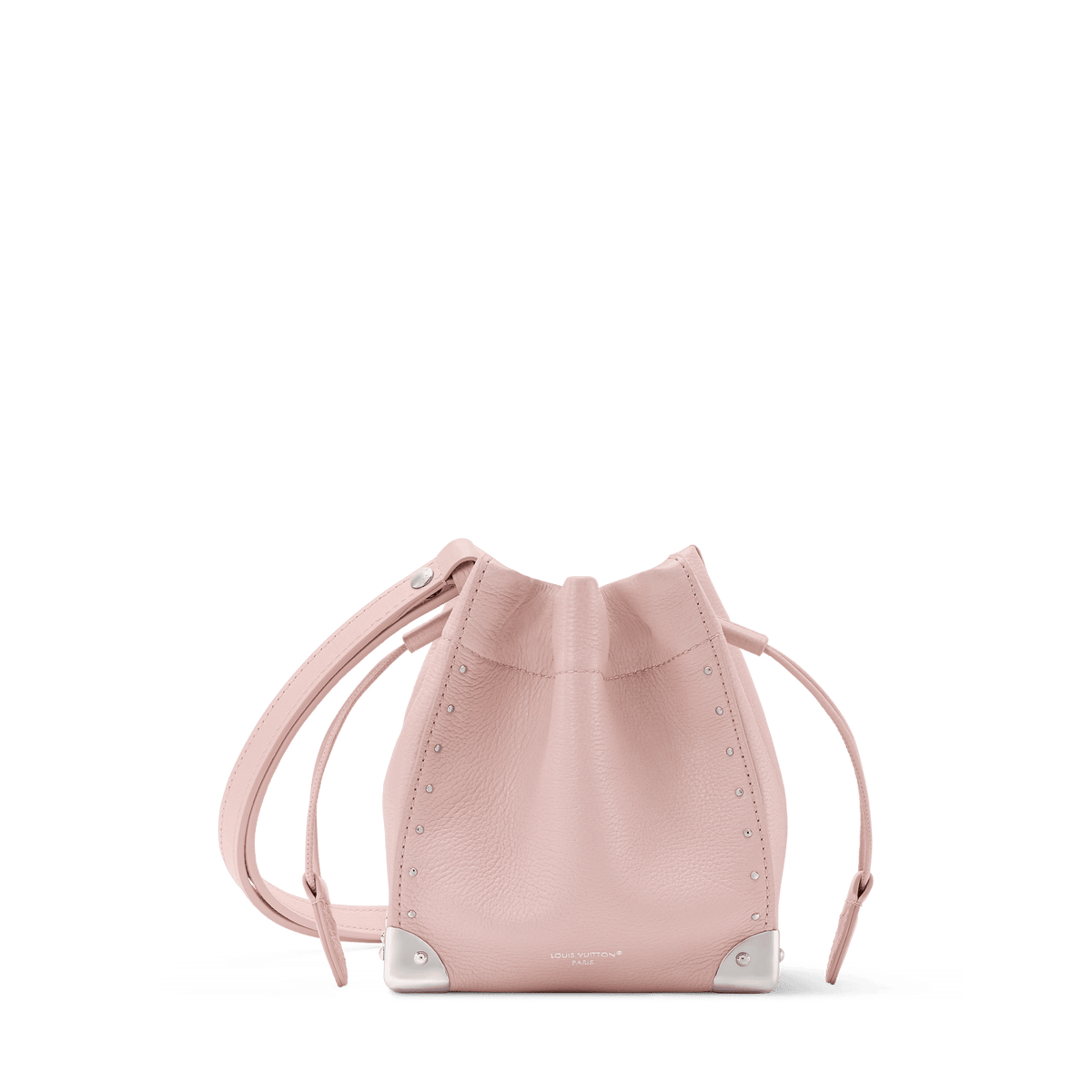 Nano Noé Trunk Calfskin Rose Petal Silver-Toned Hardware