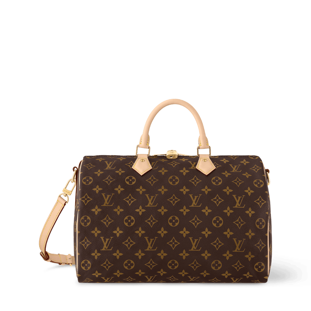 Speedy Bandoulière 35 Monogram Coated Canvas Gold-Toned Hardware