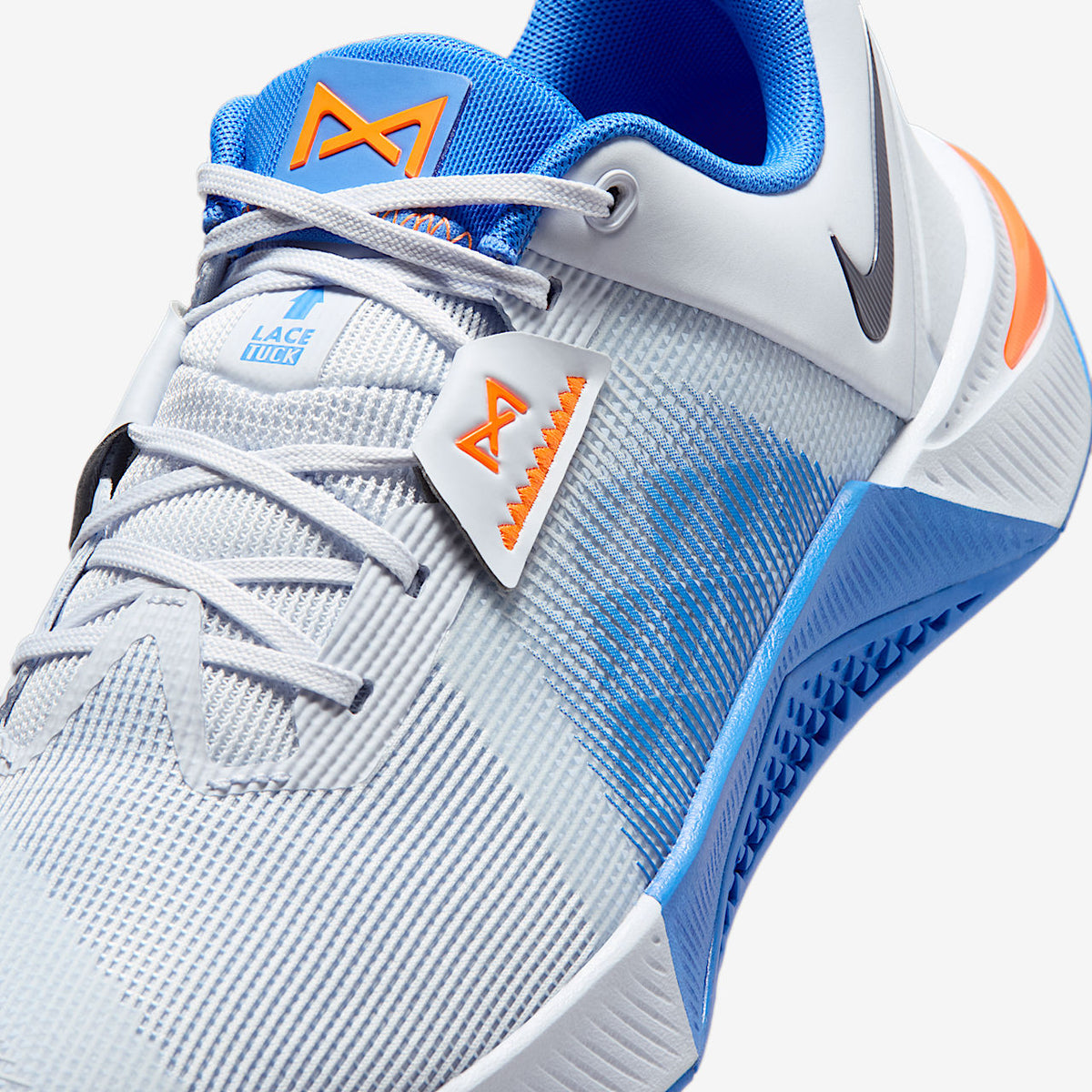 Metcon 10 Men's Workout Shoes Hyperlift Plate Football Grey/Blue Crystal/Orange Frost