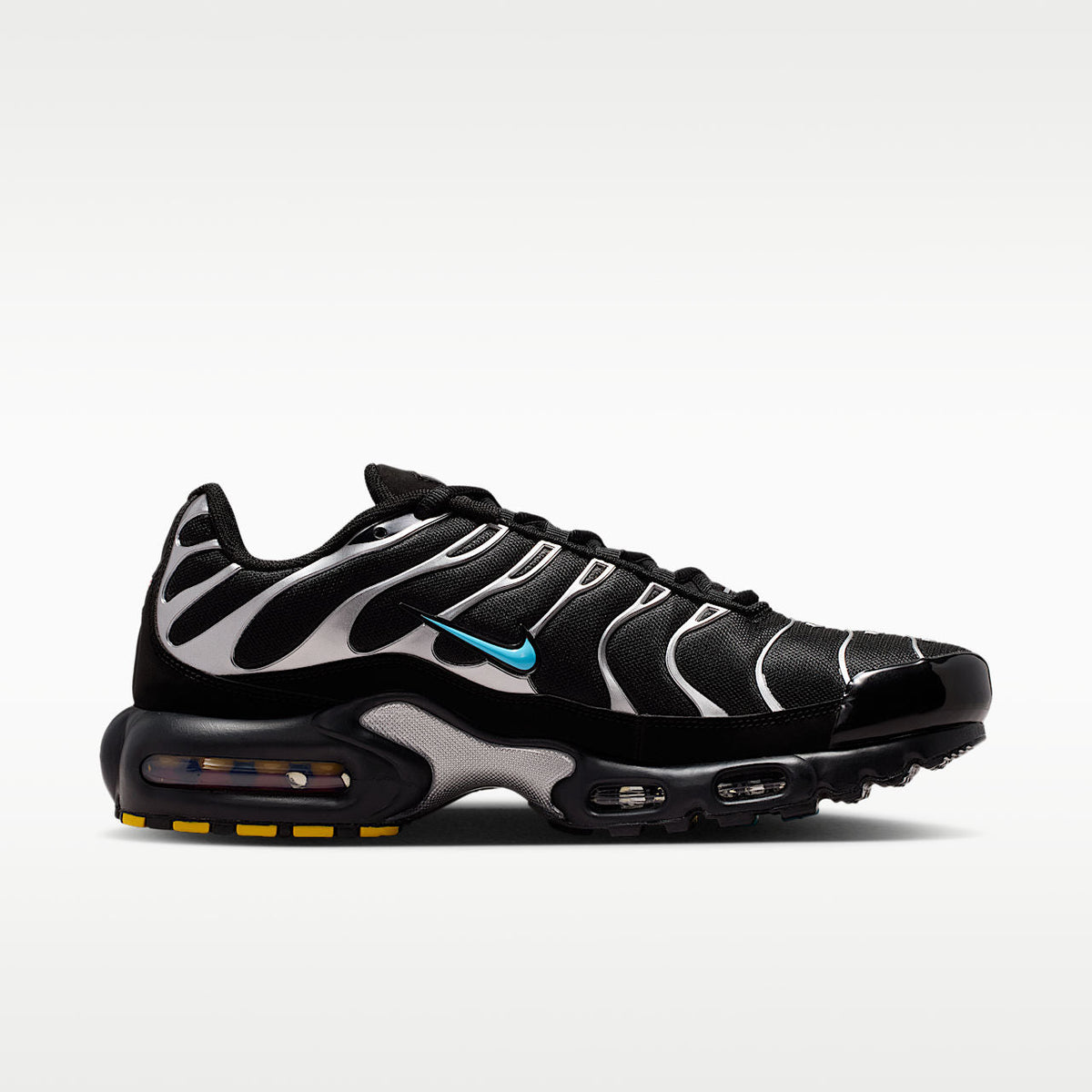 Air Max Plus Premium Men's Shoes, Black/Chrome/Gamma Blue