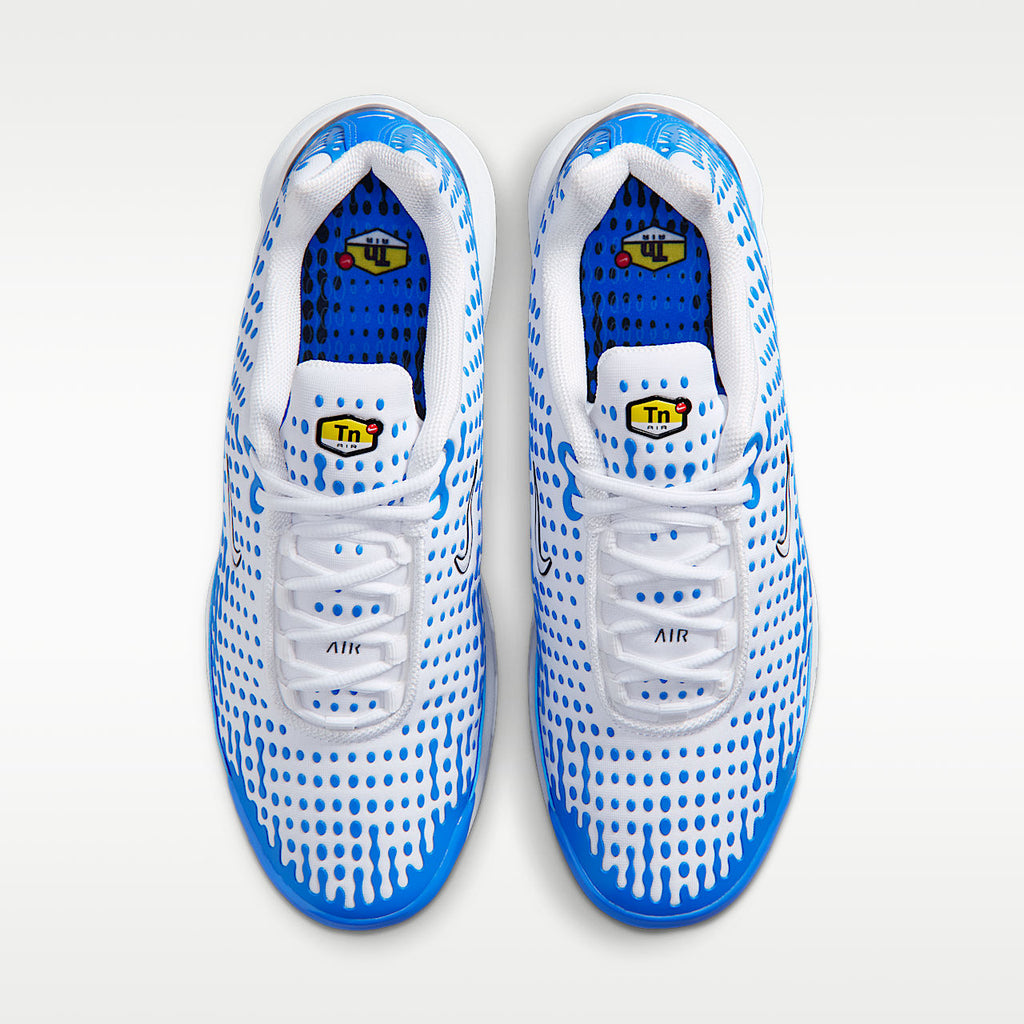 Air Max Plus VII Men's Shoes White Blue Crystal Metallic Silver
