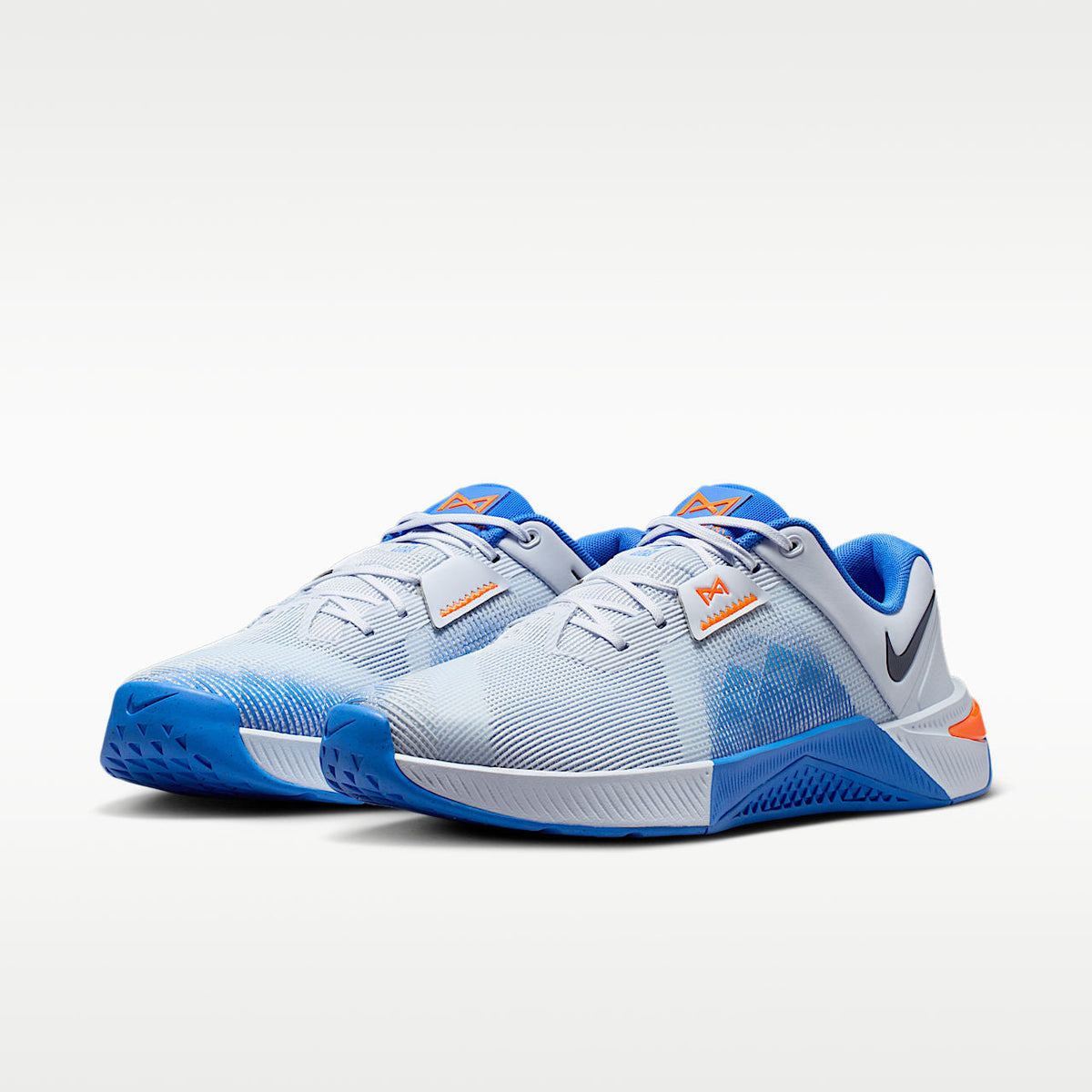 Metcon 10 Men's Workout Shoes Hyperlift Plate Football Grey/Blue Crystal/Orange Frost
