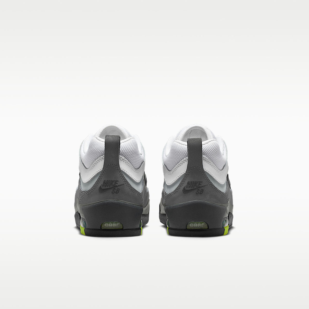 Unisex Air Max Ishod Skate Shoes Updated Mesh Black/Anthracite/Light Graphite/Neon Yellow