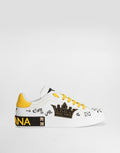 Portofino Men's Nappa Calfskin Lace-Up Sneakers Multicolor