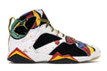 Retro Sneakers in White/Sport Red-Black-Metallic Gold