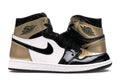 Retro High-Top Sneakers in Black/Black-Metallic Gold - 861428-001